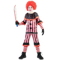 Costume de clown rayé pour enfants