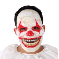 Masque de clown psychopathe avec bouche articulée