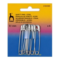 Épingles de sûreté 5,1 cm - Poney - 6 pcs.