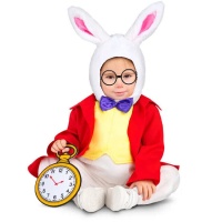 Costume de lapin blanc d'Alice pour bébé