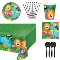 Pack Ballons Jungle - Pack Fête Jungle / Safari / Animaux - Décoration  Anniversaire 