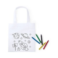 Sac de coloriage Outer Space avec crayons de couleur