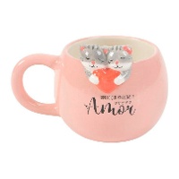 Tasse de 400 ml de chats amoureux