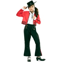 Costume de Cordobes avec veste rouge pour filles