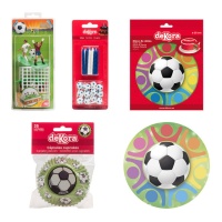 Pack anniversaire fête du football - Dekora - 4 produits