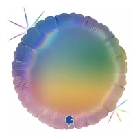 Ballon de couleur arc-en-ciel 46 cm - Grabo