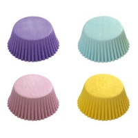 Capsules pour cupcakes aux couleurs pastel - Decora - 75 unités