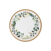Assiettes Love & Leaves 22 cm - 8 pcs.