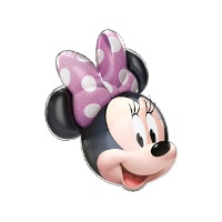 Ballon en forme de visage de Minnie de 61 x 55 cm