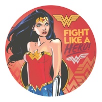 Wonder Woman gaufrette comestible 20 cm - Dekora