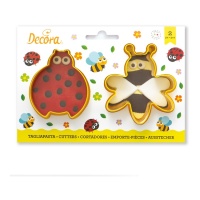 Découpage de coccinelles et d'abeilles - Décorer - 2 unités