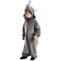 Costume d'éléphant gris avec capuche pour bébé