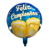 Happy Birthday Beer Balloon 45 cm
