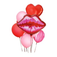 Ballons baiser passion assortis - 10 pcs.