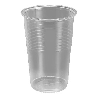 Gobelets en plastique transparent de 200 ml - 100 unités
