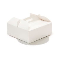 Boîte à gâteaux avec fond rond 31 x 31 x 12 cm - Decora