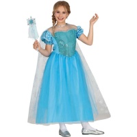 Costume de princesse des glaces avec cape pour filles