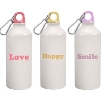 Bouteille de 600 ml Love, Happy ou Smile - DCasa