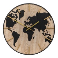 Horloge murale carte du monde 60 cm - DCasa
