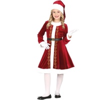 Costume de Noël de la mère marron pour les filles