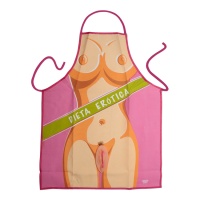 Tablier de cuisine érotique avec femme nue