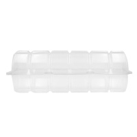 Contenant en plastique transparent pour 6 beignets - Pastkolor