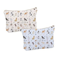 Trousse de toilette à motifs de chiens 22 x 15 cm - 1 unité