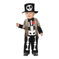 Costume élégant de bébé squelette
