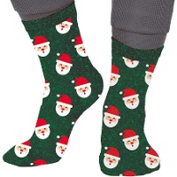Chaussettes de Père Noël avec paillettes - 1 paire