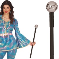 Bâton avec boule disco de 50 cm