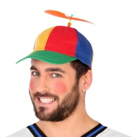 Casquette à hélice multicolore