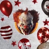 Autocollants de décoration murale Clown tueur