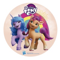 Gaufrette comestible Mon Petit Poney 20 cm - Dekora