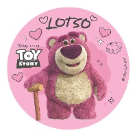 Disque comestible pour gâteau Lotso (Toy Story) - 20 cm