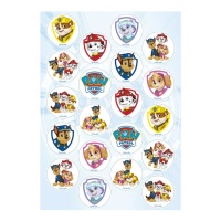 Paw Patrol Dog Mini disques gaufrettes comestibles - 20 pcs.