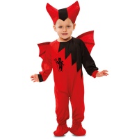 Costume de bébé diable ailé