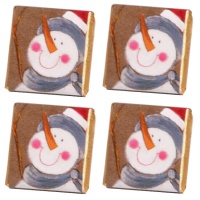 Chocolats bonhomme de neige - 150 unités