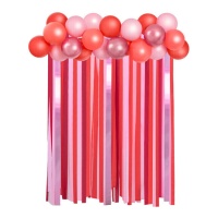 Ensemble de décoration de ballons et de rideaux pour la Saint-Valentin - 21 pièces