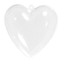 Coeur plastique rechargeable 16 x 4,5 cm - 1 unité
