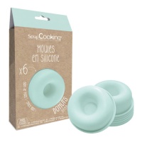 Moules à beignets en silicone - Scrapcooking - 6 pcs.