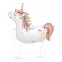 Ballon licorne ambulant 97 cm - Grabo