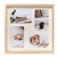 Cadre photo Love Natural pour 4 photos 10 x 15 cm - DCasa