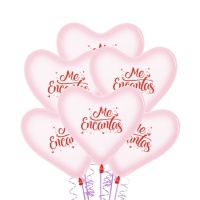 Ballons en latex I love you heart 30 cm - Sempertex - 12 unités