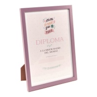 Cadre photo avec diplôme de maman - DCasa