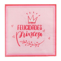 Serviettes de table Princess Greetings 16,5 x 16,5 cm - 12 unités