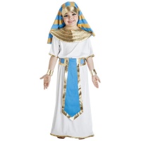 Costume égyptien avec ceinture bleue pour enfants