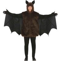 Costume de chauve-souris marron et noir pour hommes