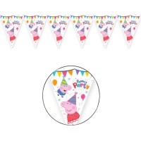 Fanion de fête Peppa Pig 3 m