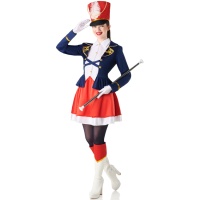 Costume de majorette bleu pour femme