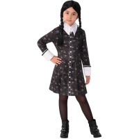 Costume de mercredi Addams dans une robe d'enfant